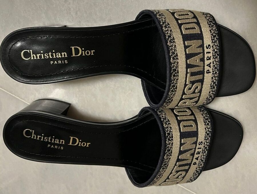 Dior Heeled Slide Dupe for Women 